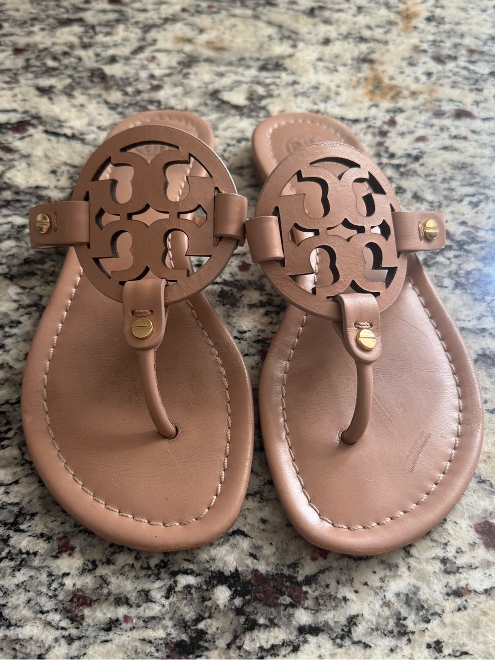 Tory Burch Miller Beige Thong Sandal 6M